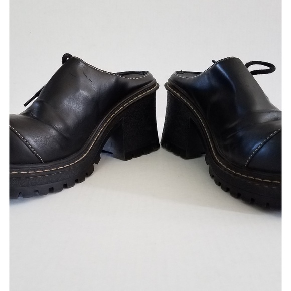 lei | Shoes | Lei Vintage 9s Chunky Heel Clogs Platforms | Poshmark